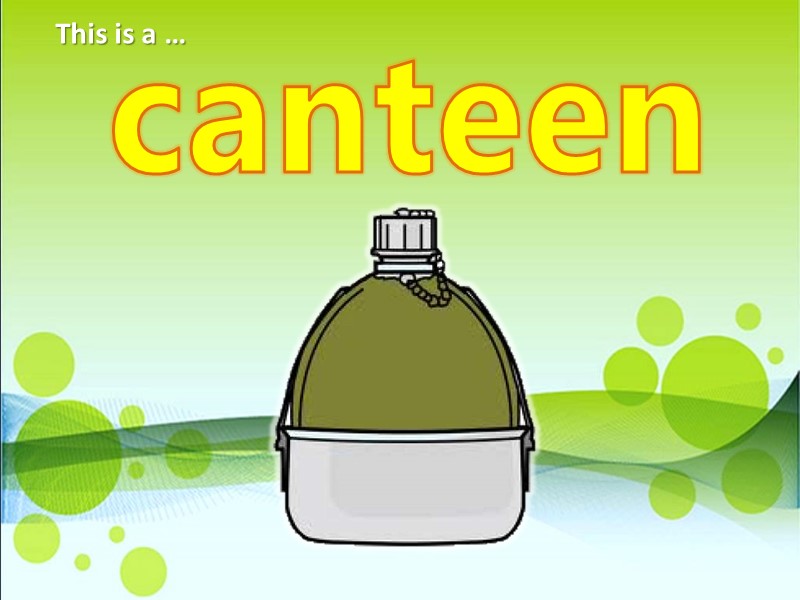 canteen This is a …